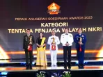 IMG-20231114-WA0010 Panglima TNI, TNI AD, TNI AL, TNI AU, Penerima Penghargaan, Soedirman Awards tahun 2023, Laksamana TNI Yudo Margono, Detik.com, krsumsel