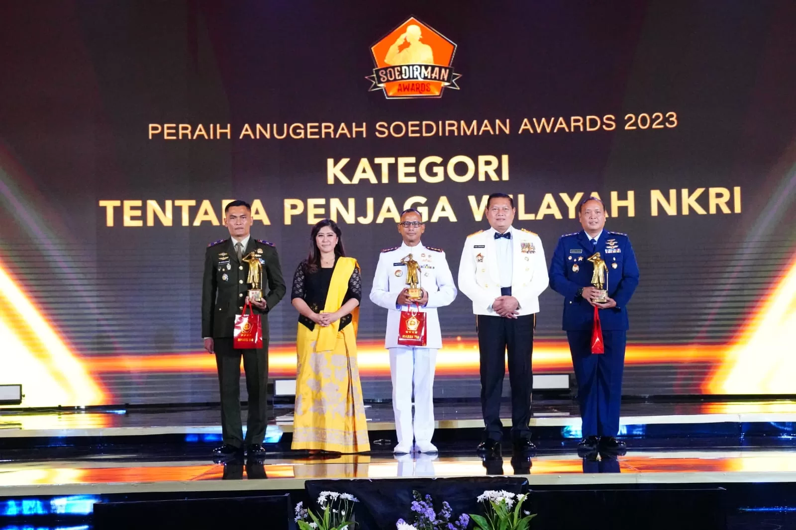 Panglima TNI, TNI AD, TNI AL, TNI AU, Penerima Penghargaan, Soedirman Awards tahun 2023, Laksamana TNI Yudo Margono, Detik.com, krsumsel